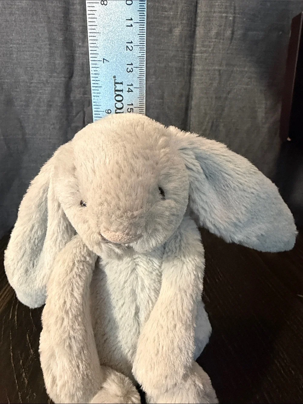 Jellycat Light Gray Bunny Stuffed Animal - Soft Comfort Toy